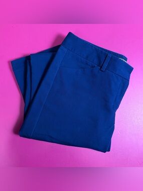 Express Editor Pants Size 6R in Royal Blue 6 Regular Length Dress Pants Business